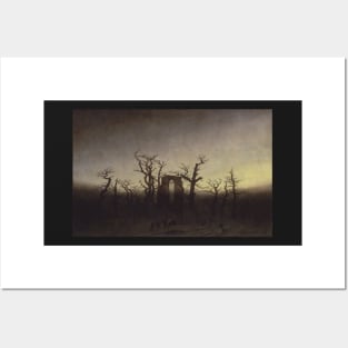 The Abbey in the Oakwood - Caspar David Friedrich Posters and Art